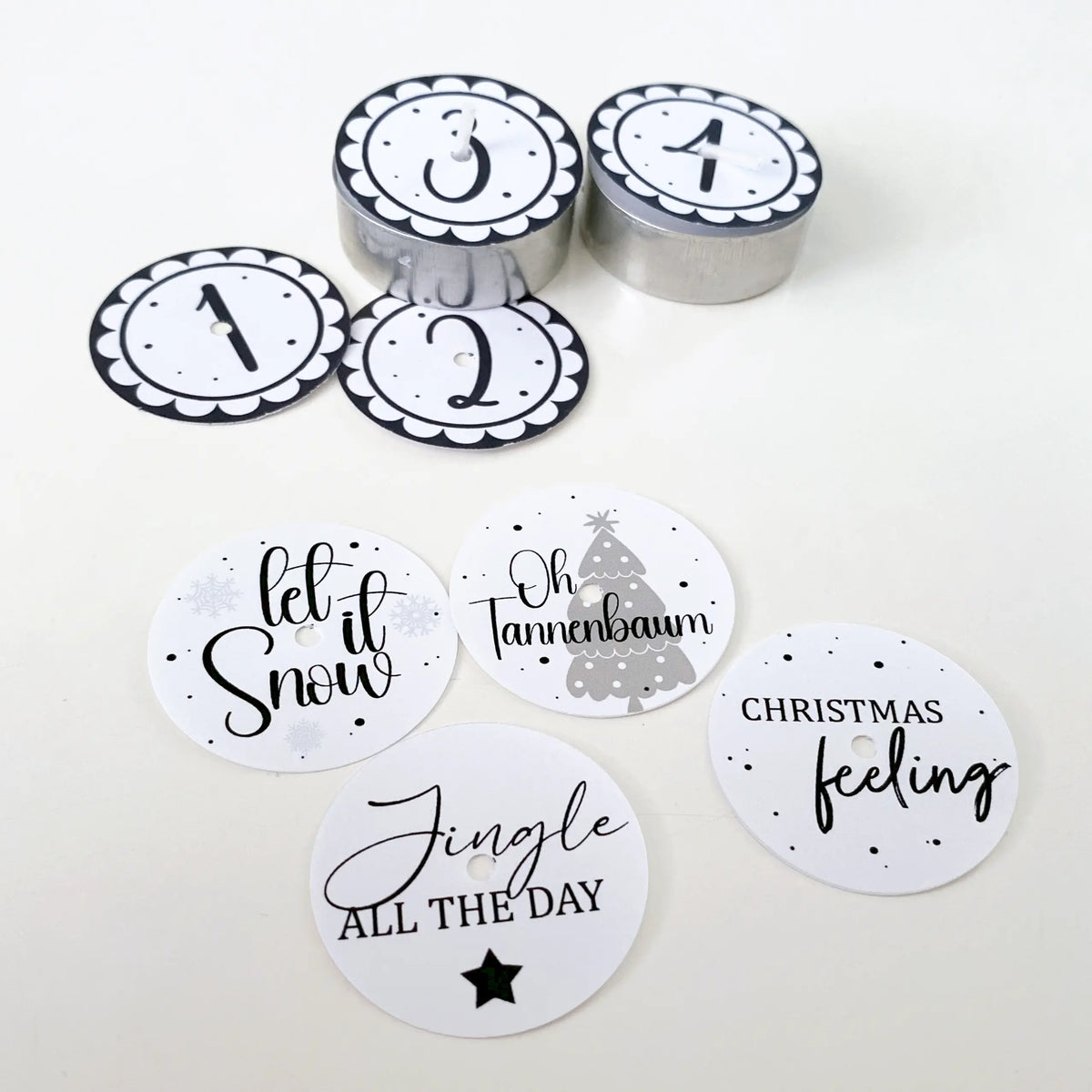 Adventskranz mit 4 Zauberkerzen