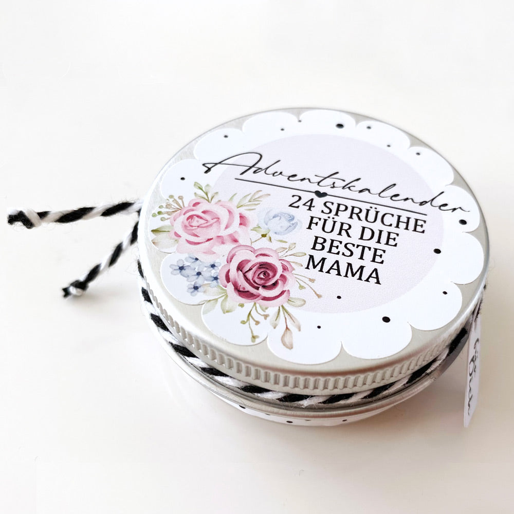Mini Adventskalender - 24 Sprüche für Mama