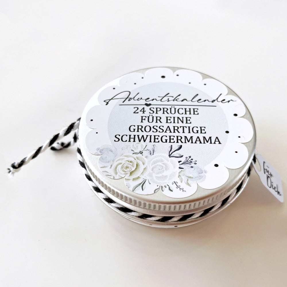 Mini Adventskalender - 24 Sprüche für deine Schwiegermama