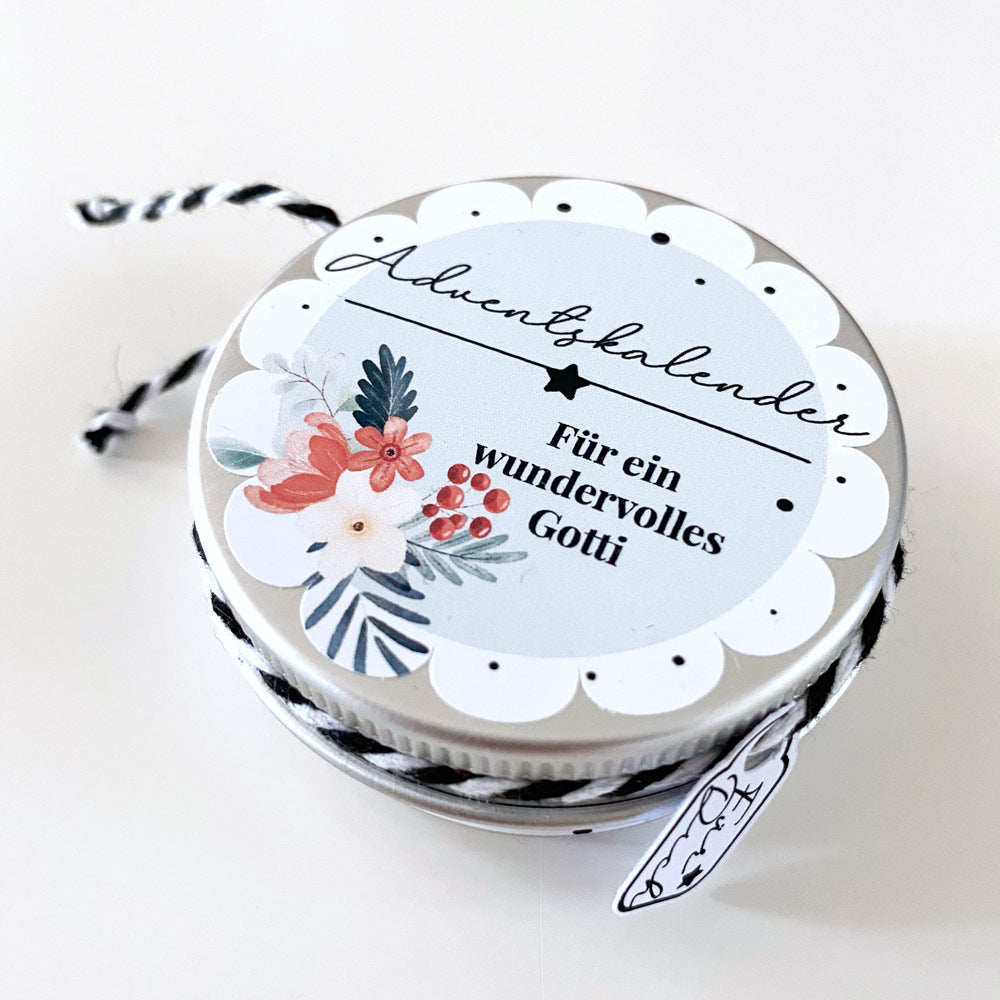 Mini Adventskalender für ein wundervolles Gotti