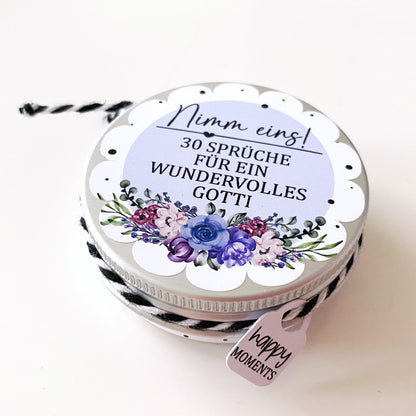 Spruchdose für ein wundervolles Gotti