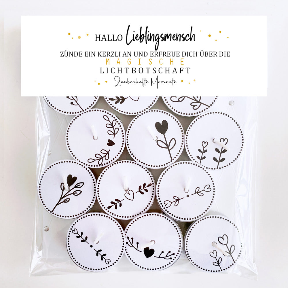 12 Zauberkerzen «Hallo Lieblingsmensch»