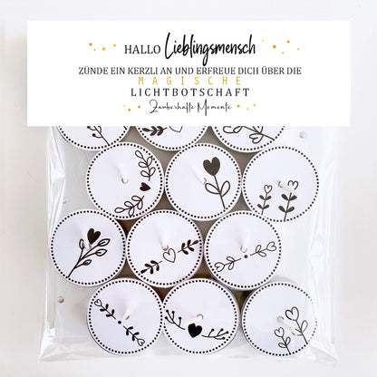 12 Zauberkerzen «Hallo Lieblingsmensch»