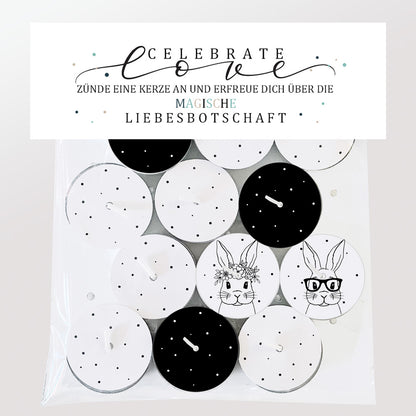 12 Zauberkerzen «celebrate love»