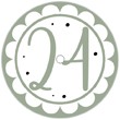 Adventzahlen «Pastell Erdtöne»