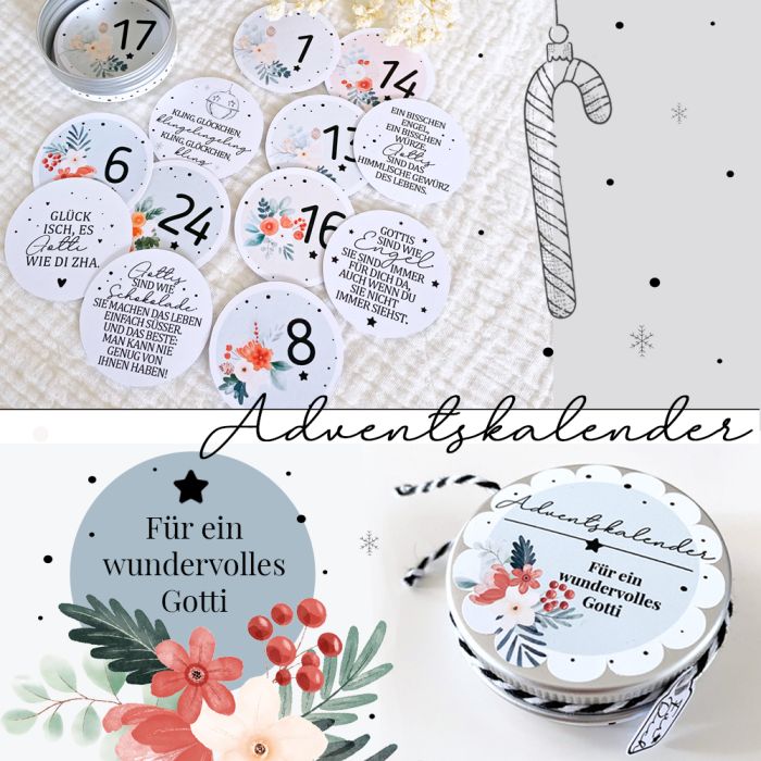 Mini Adventskalender für ein wundervolles Gotti