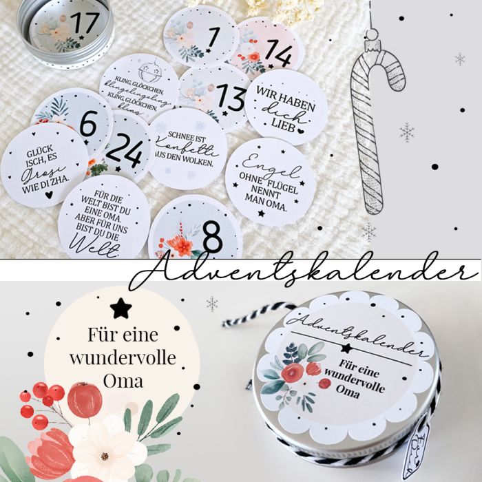 Mini Adventskalender für eine wundervolle Oma