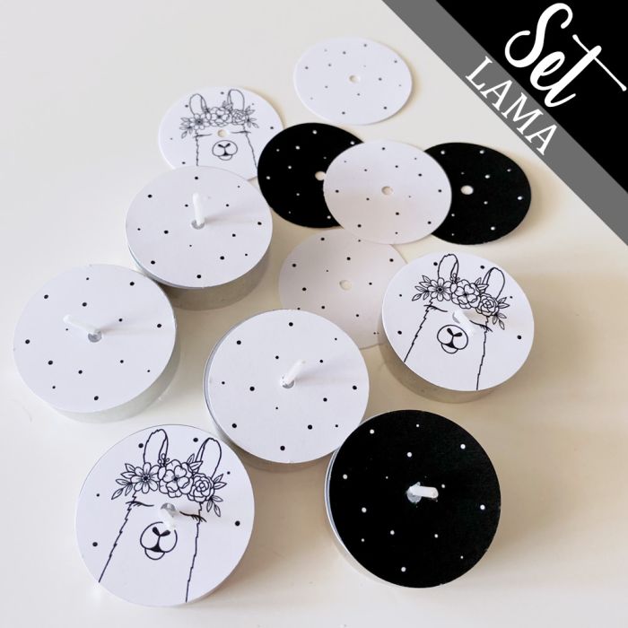 12 Teelicht-Deckel | Lama