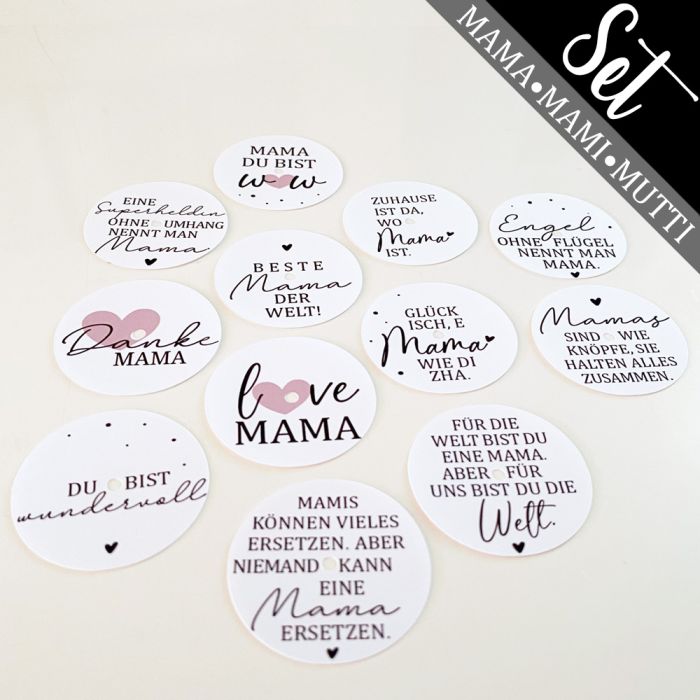 12 Teelicht-Botschaften | Mama, Mami, Mutti