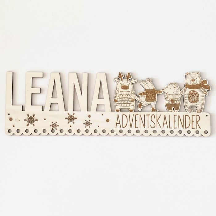 Adventskalender aus Holz | personalisierbar